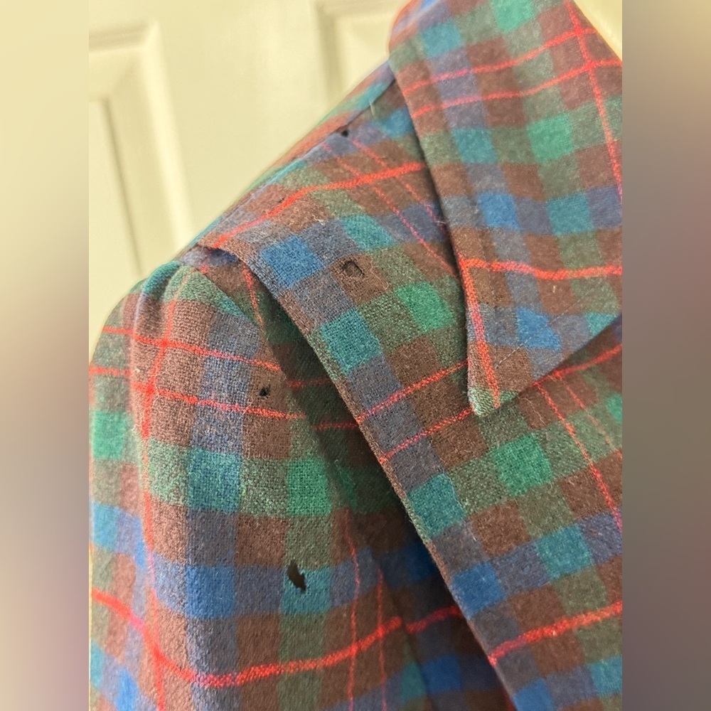 PENDLETON 1940's VINTAGE 50's Classic ORIGINAL 49er Jacket Tartan Plaid Wool M/L - Picture 9 of 16
